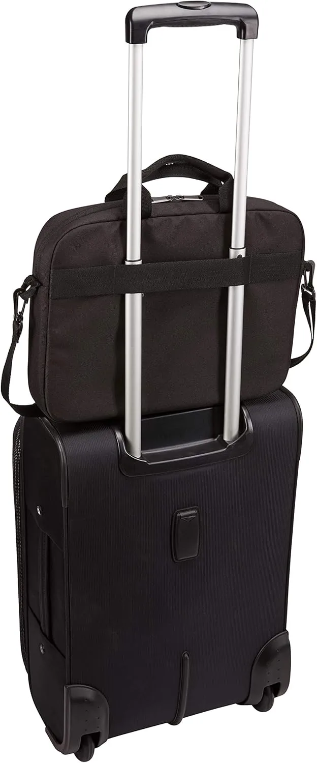 Case Logic Advantage Laptop Attache, Fits Devices Up to 14", Polyester, 14.6 x 2.8 x 13, Black