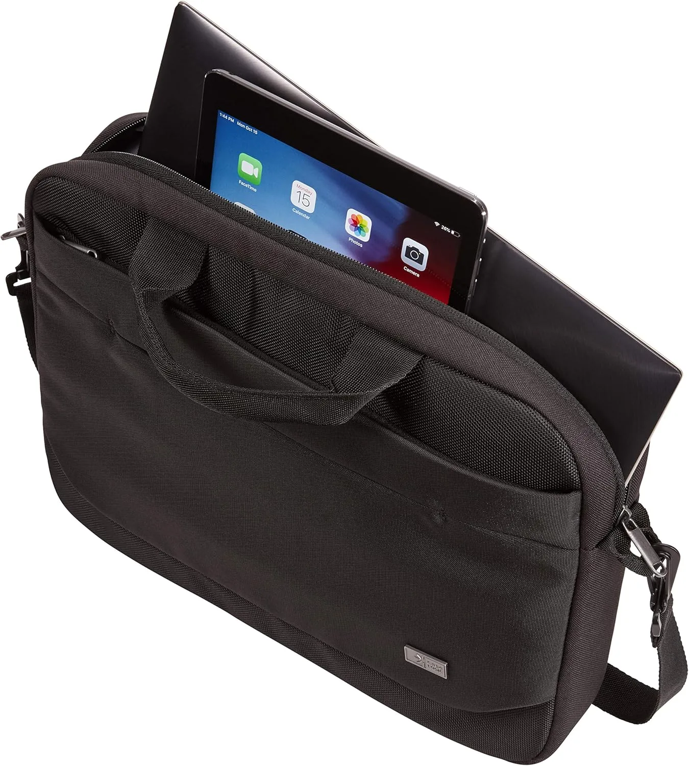 Case Logic Advantage Laptop Attache, Fits Devices Up to 14", Polyester, 14.6 x 2.8 x 13, Black
