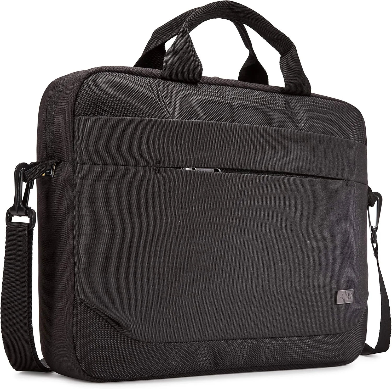 Case Logic Advantage Laptop Attache, Fits Devices Up to 14", Polyester, 14.6 x 2.8 x 13, Black