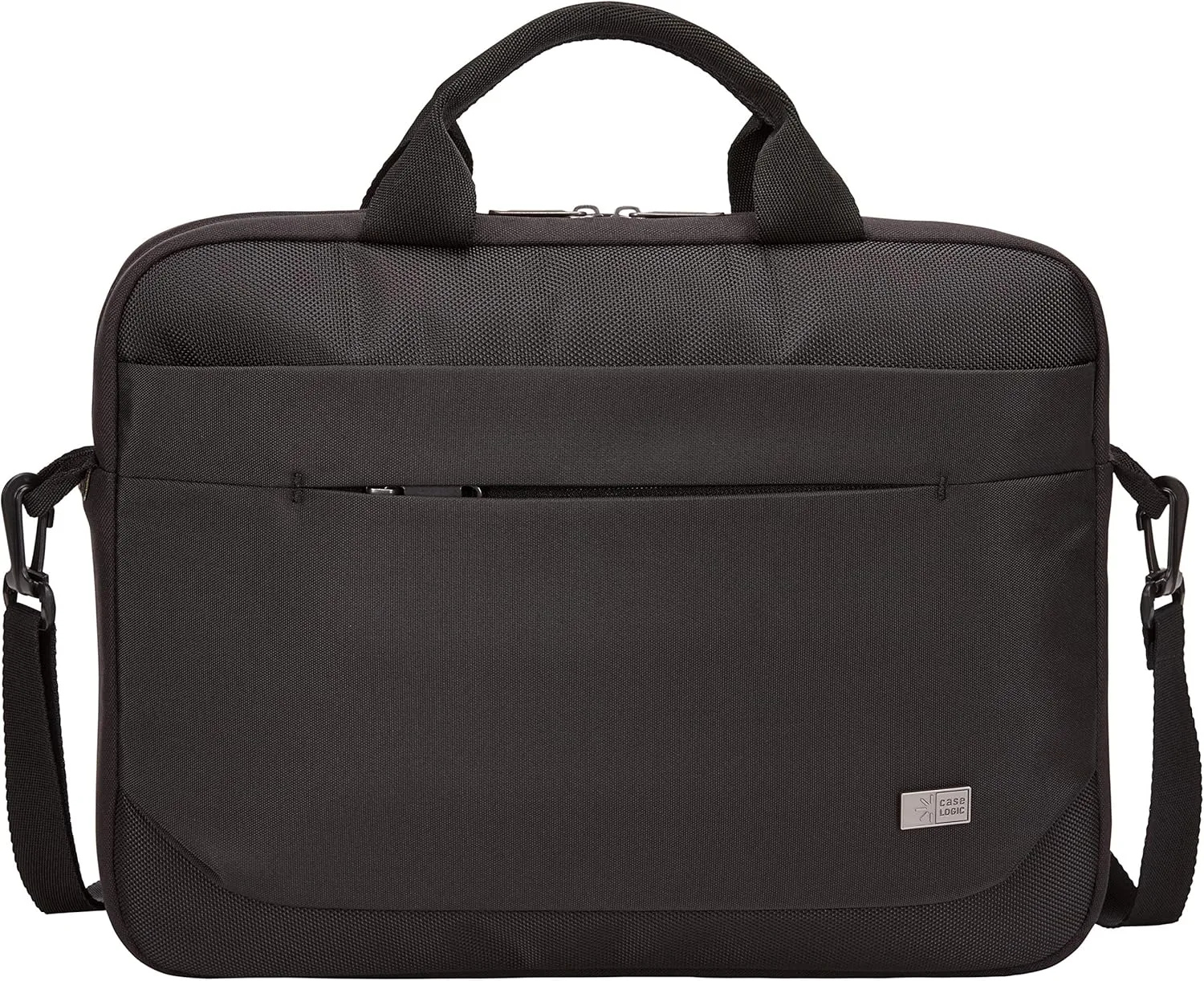 Case Logic Advantage Laptop Attache, Fits Devices Up to 14", Polyester, 14.6 x 2.8 x 13, Black
