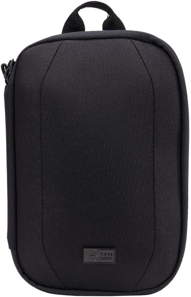 Case Logic Polyester Invigo Medium Electronic Case, 9-3/4"H x 5-15/16"W x 2-13/16"D, 73% Recycled, Black