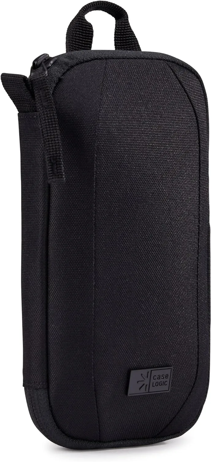 Case Logic Polyester Invigo Small Electronic Case, 9-1/8"H x 4-1/2"W x 2-1/4"D, 66% Recycled, Black
