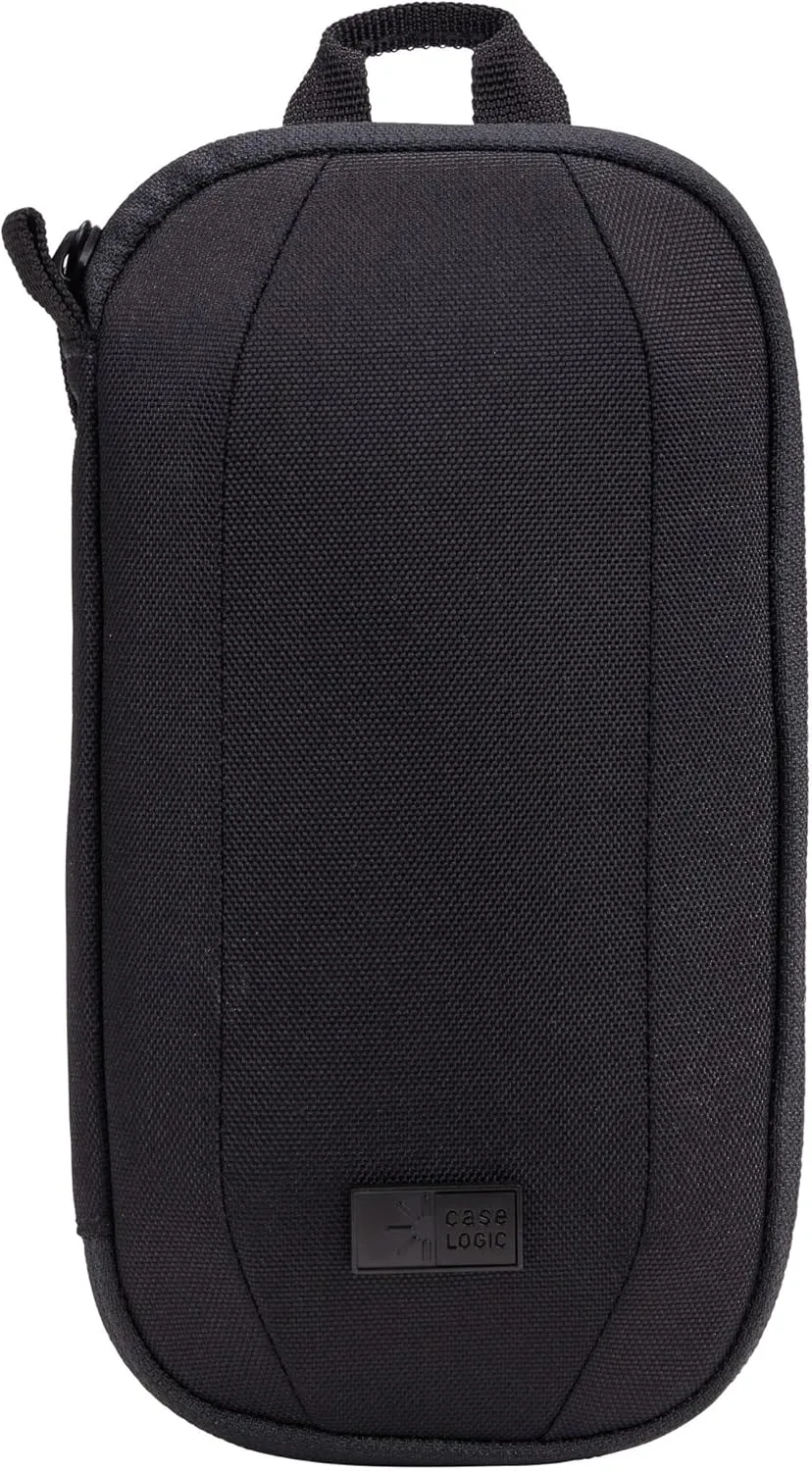 Case Logic Polyester Invigo Small Electronic Case, 9-1/8"H x 4-1/2"W x 2-1/4"D, 66% Recycled, Black