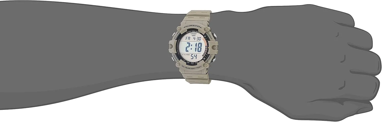 CASIO Illuminator AE1500WH Series Men's Digital Watch | 10-Year Battery, LED Backlight, 100m Water Resistance