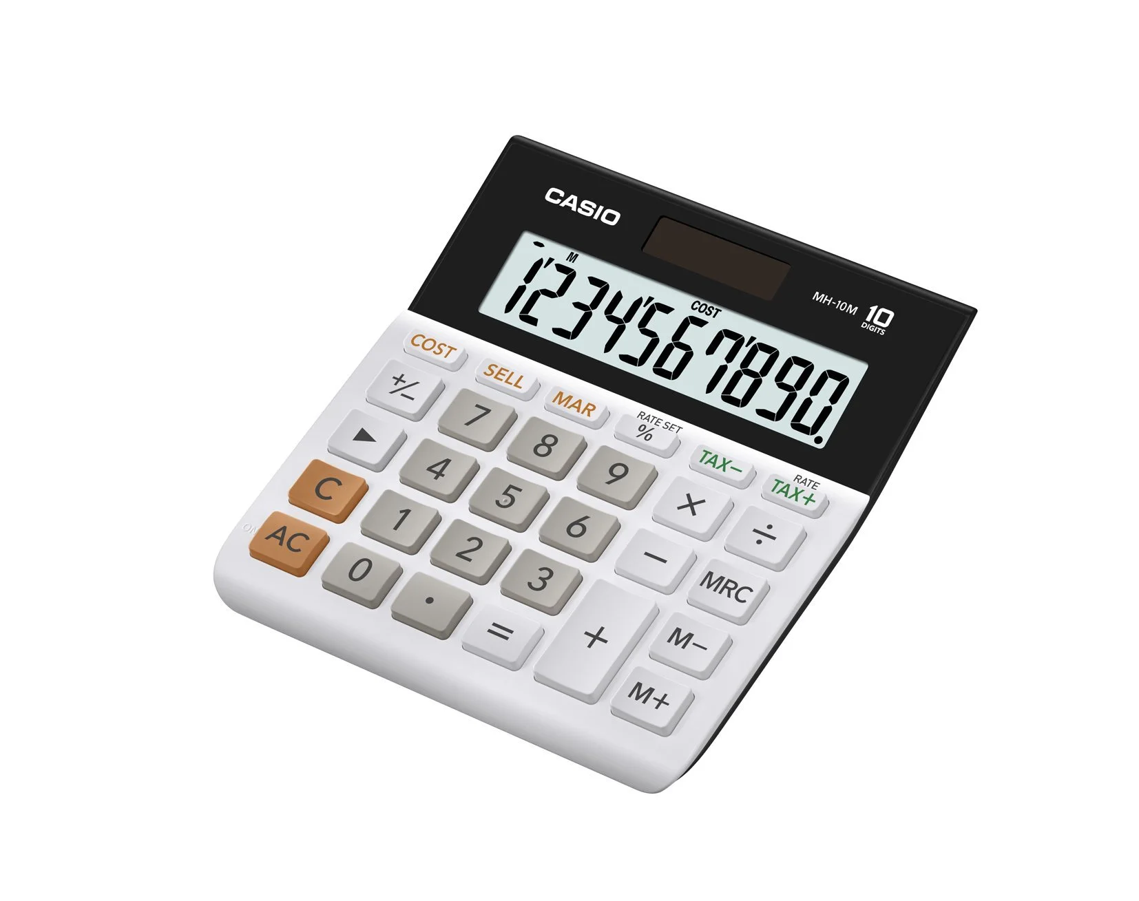 Casio MH-10M Desktop Calculator – Large 10-Digit Display | Cost/Sell/Margin & Tax Functions | Ideal for Home & Office Use