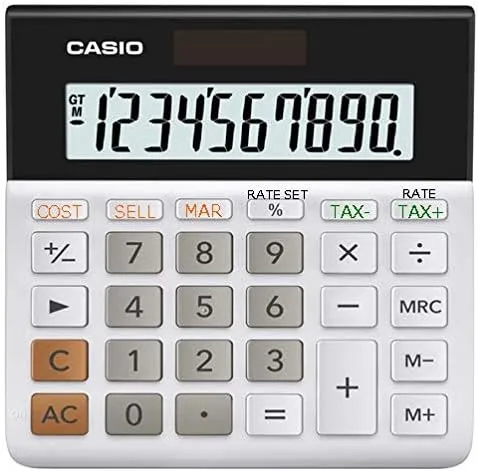Casio MH-10M Desktop Calculator – Large 10-Digit Display | Cost/Sell/Margin & Tax Functions | Ideal for Home & Office Use