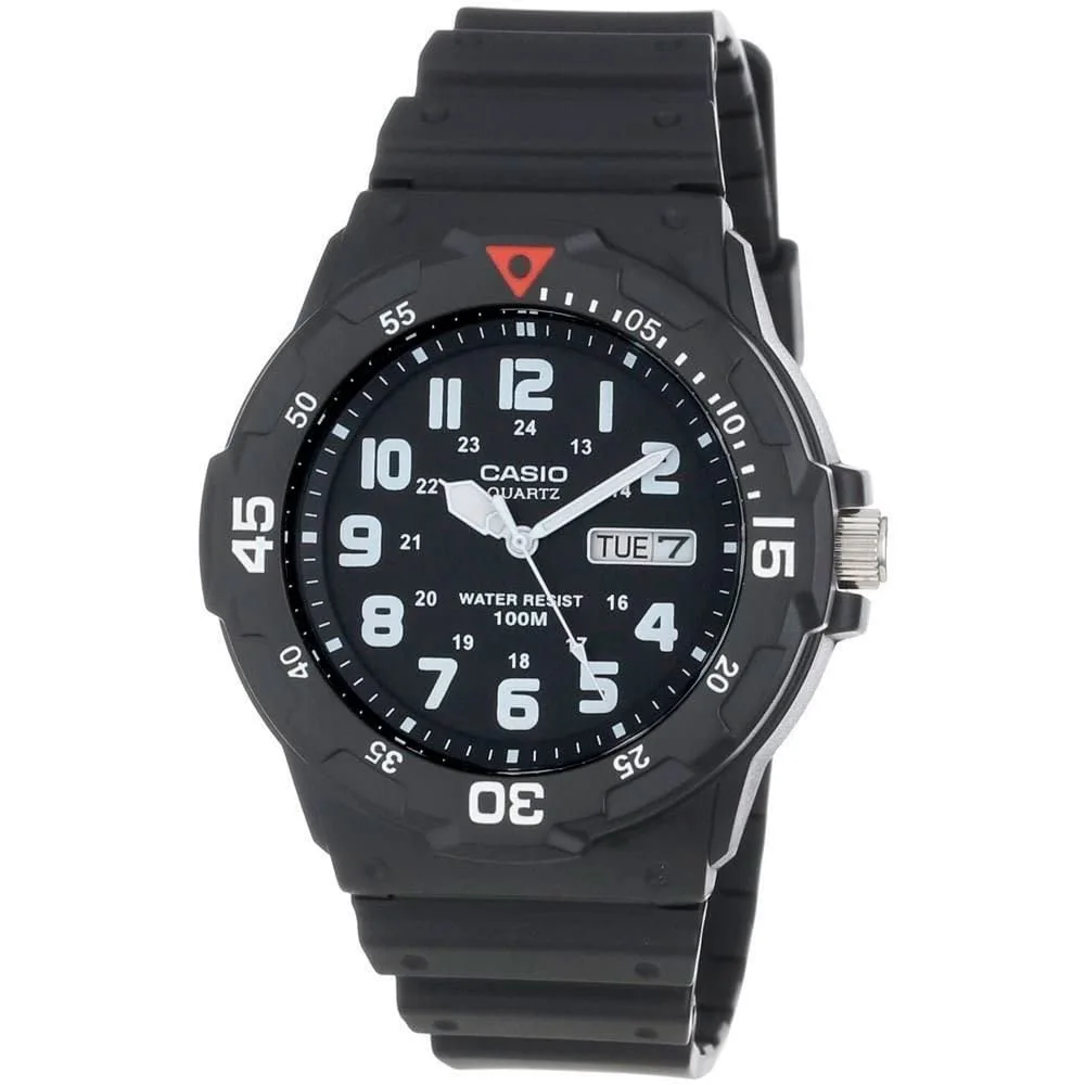 Casio MRW200H Series | Unisex Analog Watch | 100M WR | Stainless Steel Case | Resin Band | 2 Hand Analog (HR, Min