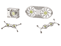 Folding Laptop stand with USB Fan