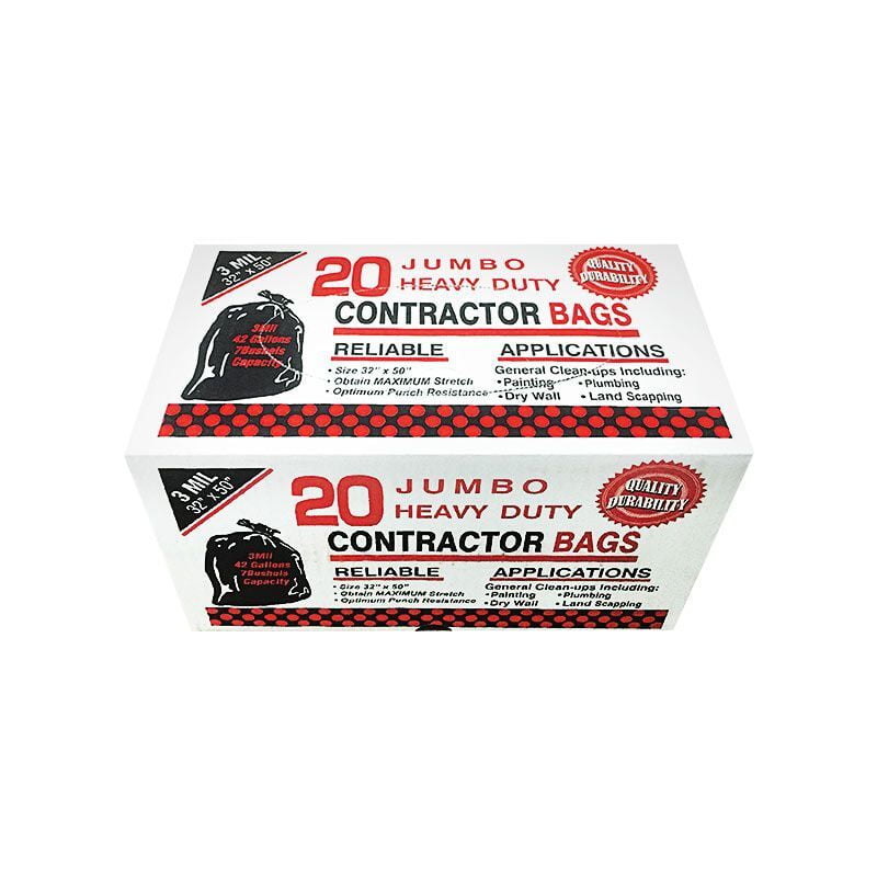 20 Count Contractor Bags 3Mil