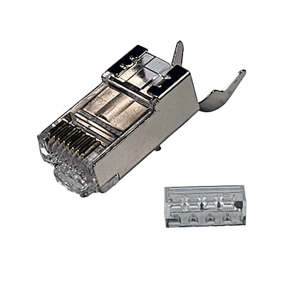 CAT6/CAT6A Extra Large RJ45 8P8C Pass Through Modular Plug Shielded connector, 100pcs CAT6/CAT6A Extra Large RJ45 8P8C Pass Through Modular Plug Shielded connector, 100pcs