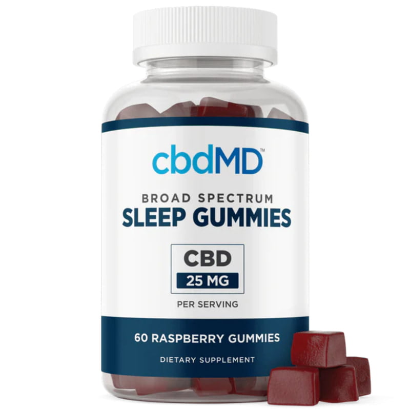 CBDM BROAD SPECTRUM CBD SLEEP GUMMIES | 60CT | 25MG | RASPBERRY