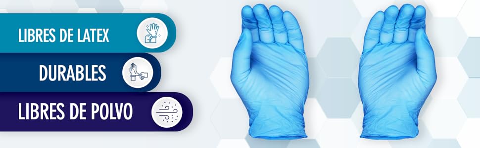 Guantes de Nitrilo Desechables 1000 Piezas