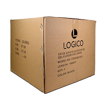 CAT5E STP/FTP OUTDOOR DB GEL / FLOODED BC 24AWG 1000FT BLACK CAT5E STP/FTP OUTDOOR DB GEL / FLOODED BC 24AWG 1000FT BLACK