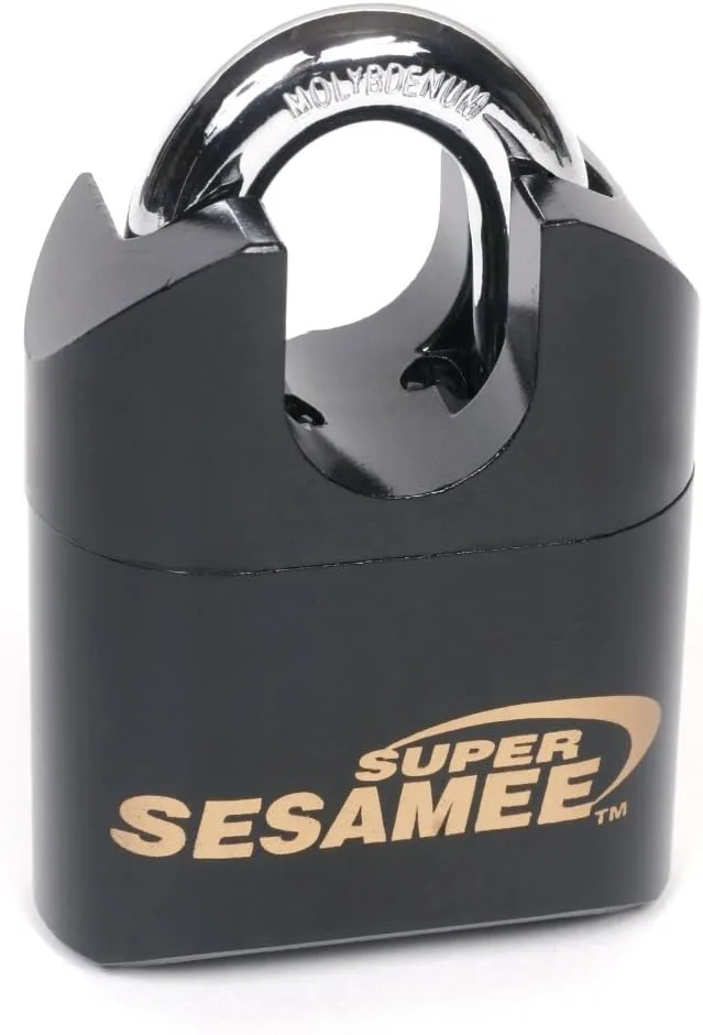 CCL Sesamee 4 Dial Bottom Resettable Combination Brass Padlock