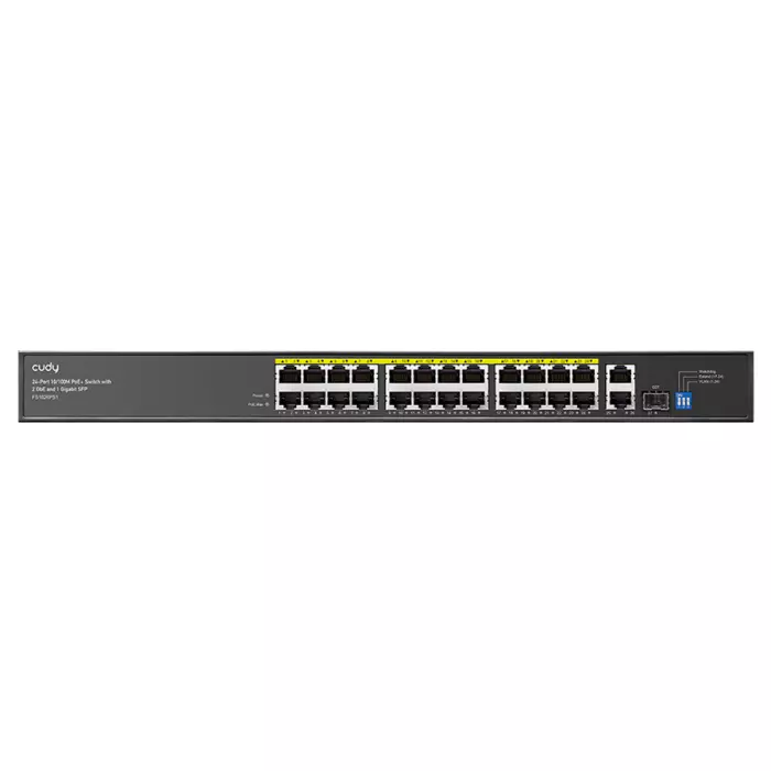 Cudy 24 Port Fast Ethernet PoE 290W 2 Gigabit 1SFP Switch | FS1026PS1