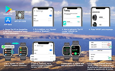 Reloj Inteligente,Smartwatch Militar de 1.8" HD Reloj Inteligente,Smartwatch Militar de 1.8" HD