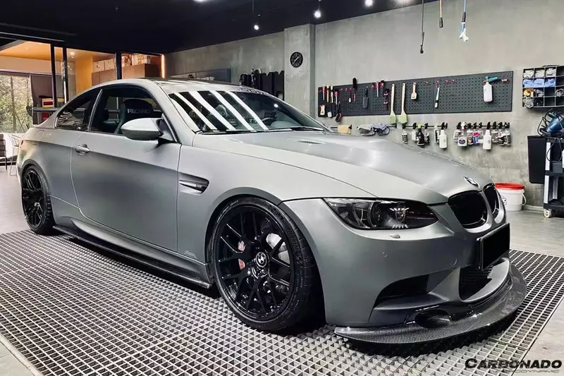 2008β2012 BMW M3 E92/E93 ET Style Carbon Fiber Side Skirts Under Board