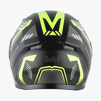 STEELBIRD SBA-21 ISS ULTIMATE RACE MATT BLACK/NEON C/V (L)