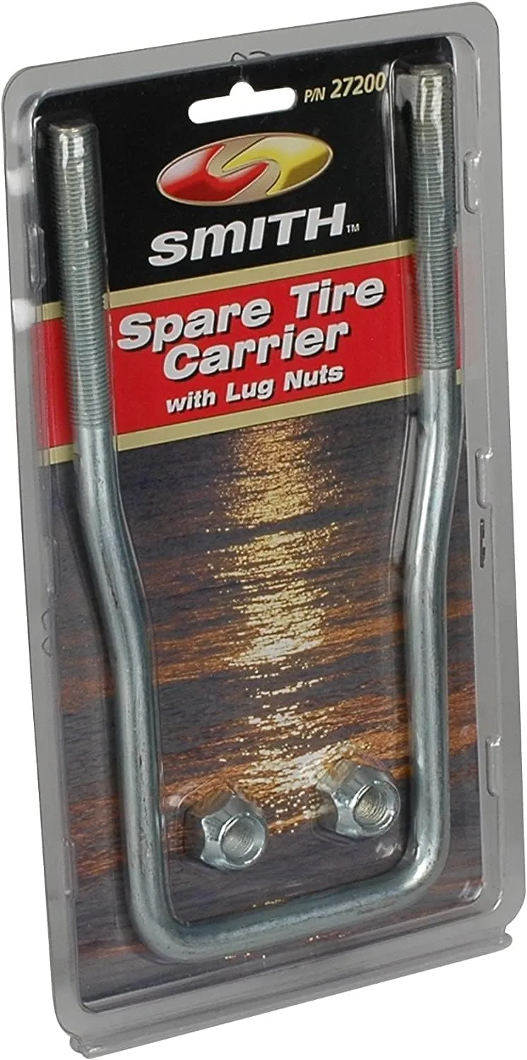 CE Smith U-Bolt Spare Tire Carrier - Zinc-Plated with Lug Nuts