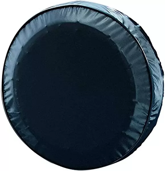CE Smith - 27420 Spare Tire Cover - Durable, Vinyl Tire Cover with Elastic Trim - 13"- Black