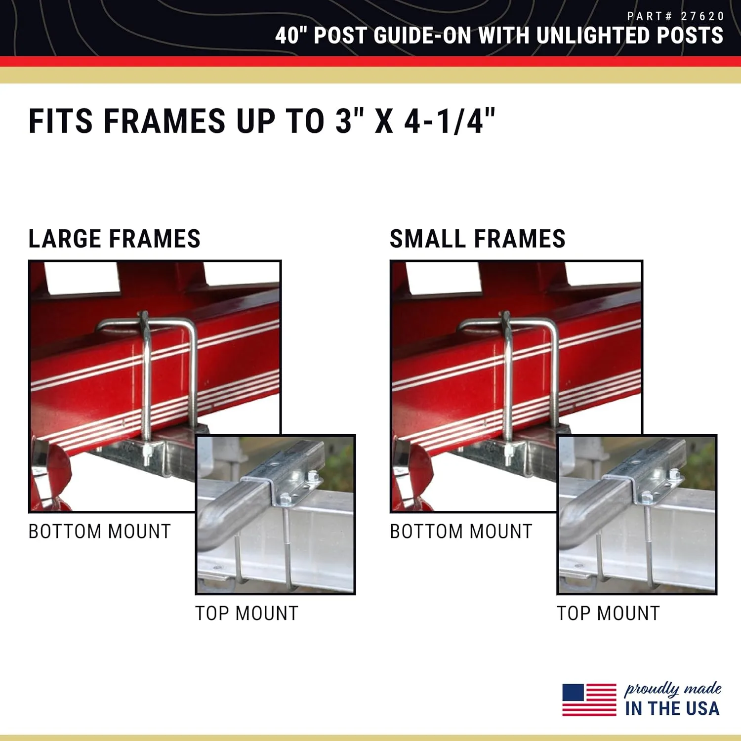 CE SMITH Guide-On Post for Boat Trailers