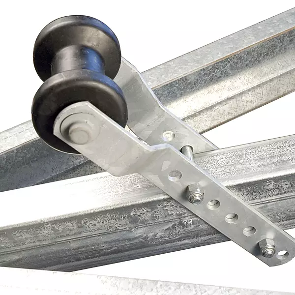 CE Smith - Trailer Adjustable Keel Roller Bracket Assembly - Durable Boat Trailer Accessory - 3" - Black (32003G)