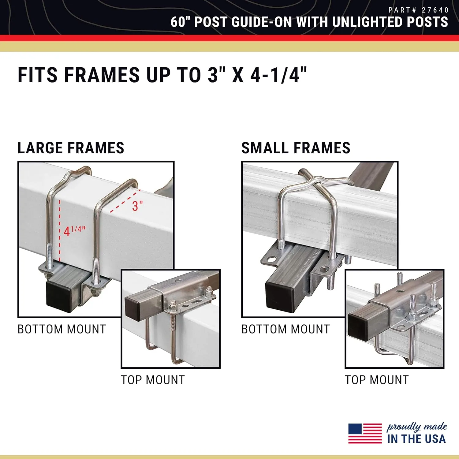 CE SMITH Guide-On Post for Boat Trailers