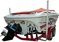 C.E. Smith Post Guide-On w/Unlighted Posts f/U-Bolt Mounting 75", 27636