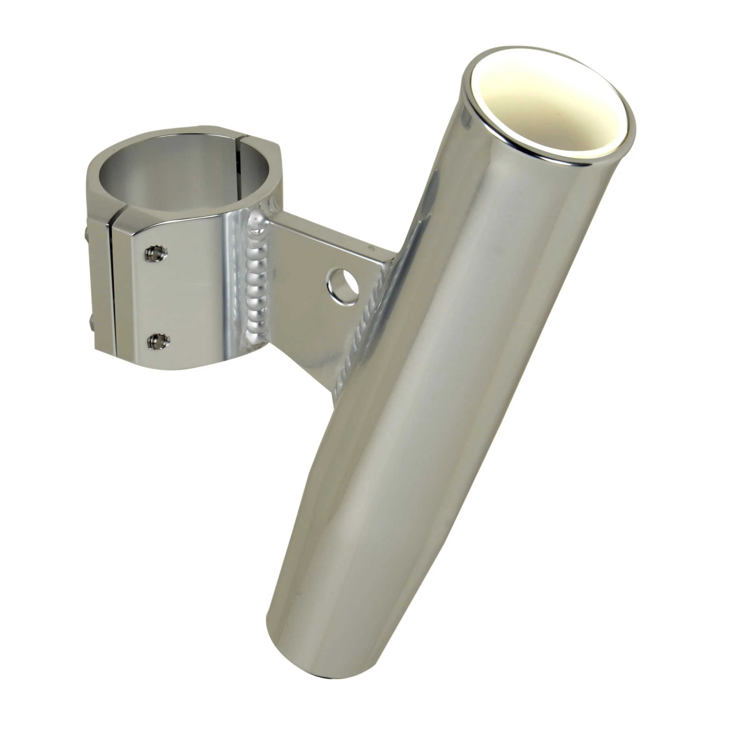 CE Smith - Aluminum Rod Holder - Boat Rod Holder with Vertical Clamp - Fits 2.375" OD Rails