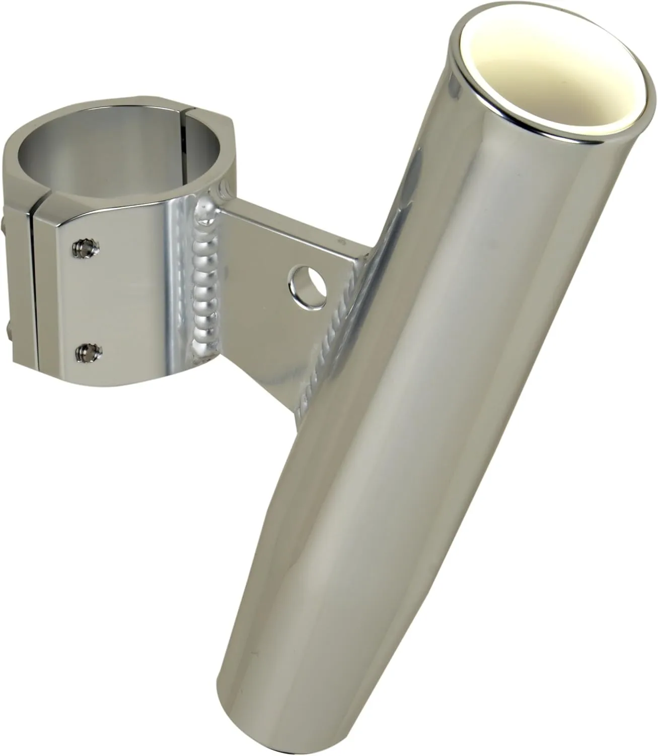 CE Smith - Aluminum Rod Holder - Boat Rod Holder with Vertical Clamp - Fits 2.375" OD Rails
