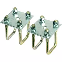 CE Smith - Axle Tie Plate Kit - 2 Tie Plates, 4 U-Bolts, 8 Nuts and Lock Washers for 1-1/2" Square Axle