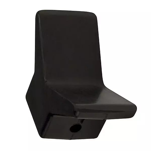 CE SMITH Bow Stop (Y-Stop) 3" x 3" Black Rubber