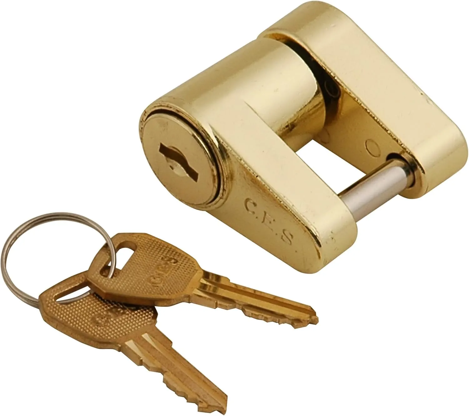 CE Smith Brass Coupler Lock - Trailer Coupler Lock for Trailer Accessories