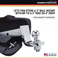 C.E Smith - 27481 Drawbar Storage Bag - Durable Nylon Bag for Boat Accessories - 15" x 4" x 6"