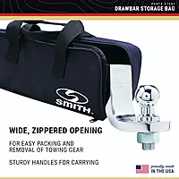 C.E Smith - 27481 Drawbar Storage Bag - Durable Nylon Bag for Boat Accessories - 15" x 4" x 6"
