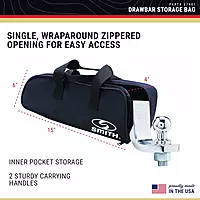 C.E Smith - 27481 Drawbar Storage Bag - Durable Nylon Bag for Boat Accessories - 15" x 4" x 6"