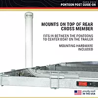 CE Smith - Guide-On Post Pontoon - Sturdy, Easy to Install Boat Trailer Accessories