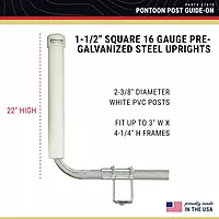 CE Smith - Guide-On Post Pontoon - Sturdy, Easy to Install Boat Trailer Accessories