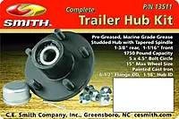CE Smith - Trailer Hub Kit - Boat Trailer Hub Kit for Trailer Accessories Tapered 1 3/8" to 1 1/16" Black