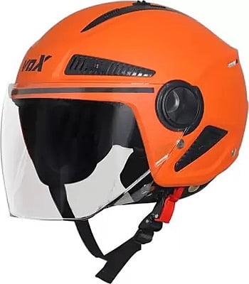 STEELBIRD SBH-24 VOX GLOSSY CORAL ORANGE C/V (M)