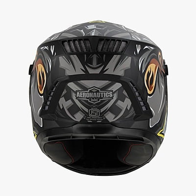 STEELBIRD SBH-40 ISS ASSASIN GLOSSY BLACK/GREY C/V 600 MM