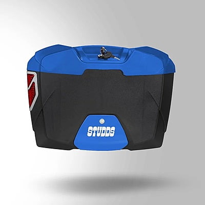 STUDDS SIDE BOX TOP CASE FLAME BLUE