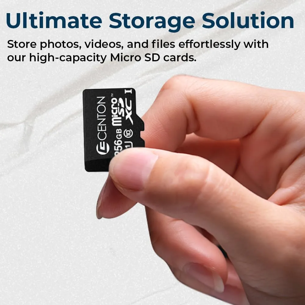 Centon Electronics Micro SD Card, UHS-I / A1 / V10 / U1 / Class 10 Flash Memory Card for Phones, Tablets, Cameras, and More