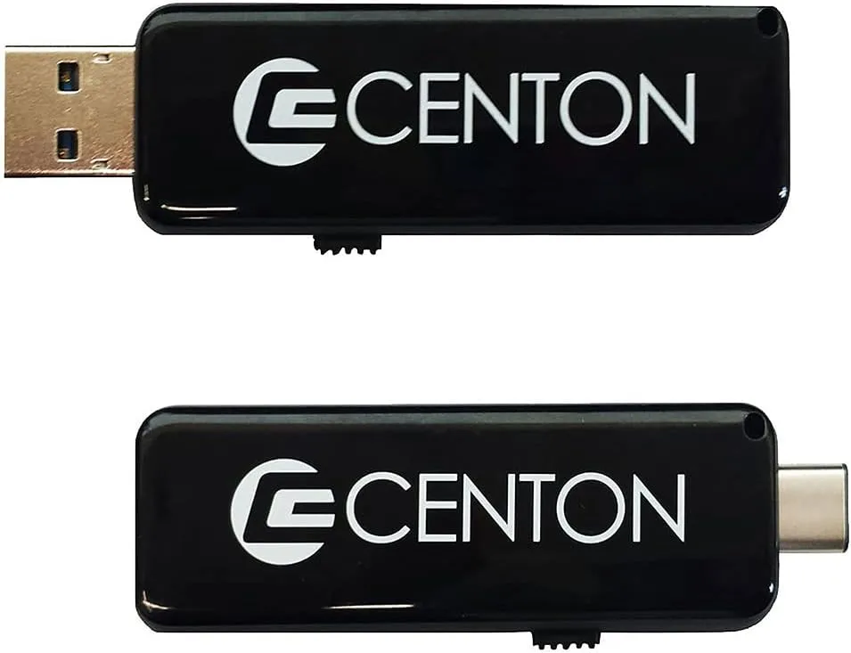 Centon Electronics S1-U3D2-16G Centon Datastick OTG USB 3.0 [USB A + USB C] 16GB, Black 1 Pack