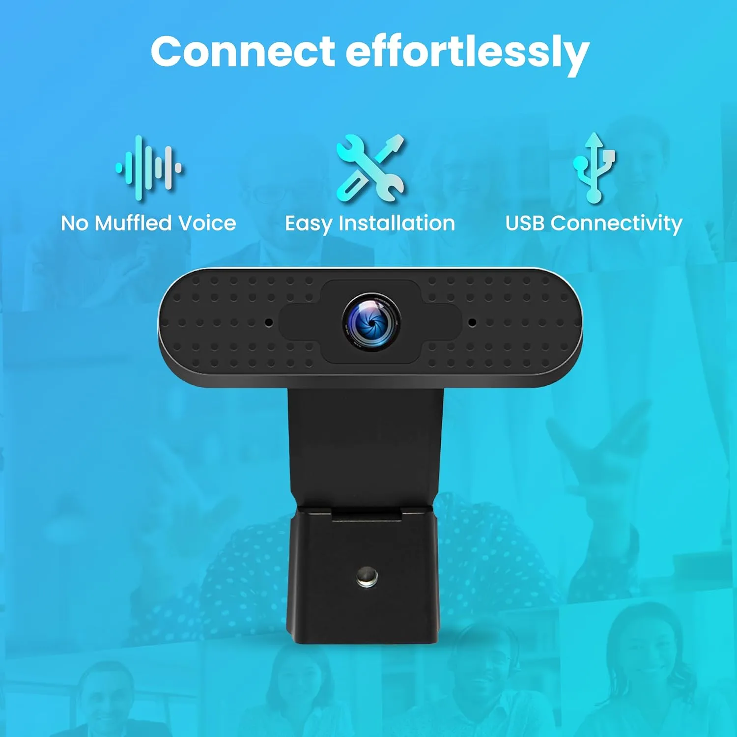 Centon OTM Basics 360 deg. 2.0-Megapixel USB Webcam, Black, OB-AKK