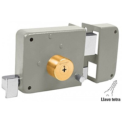 Cerradura de sobreponer, clásica, instala-fácil, tetra, der - CS-85D / 43578
