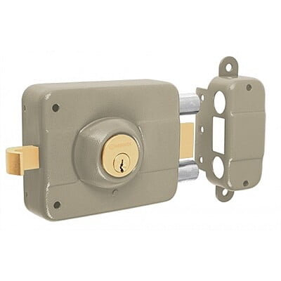 Cerradura de sobreponer, doble cerrojo, derecha - CS-90D / 43482