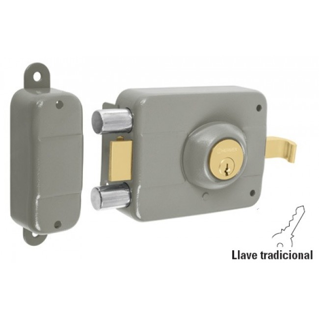 Cerradura de sobreponer, doble cerrojo, izquierda - CS-90I / 43483