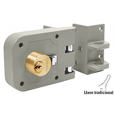 Cerradura sobreponer, puerta corrediza, clásica, izquierda - CS-65I / 43495