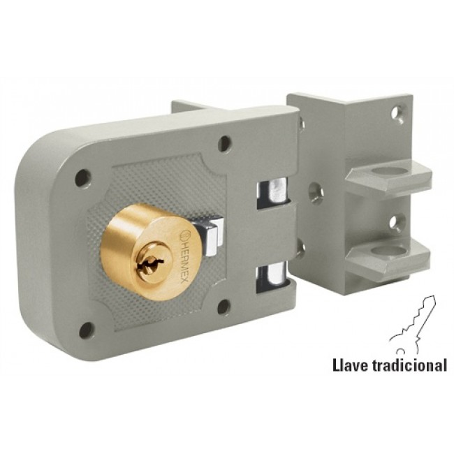 Cerradura sobreponer, puerta corrediza, clásica, izquierda - CS-65I / 43495